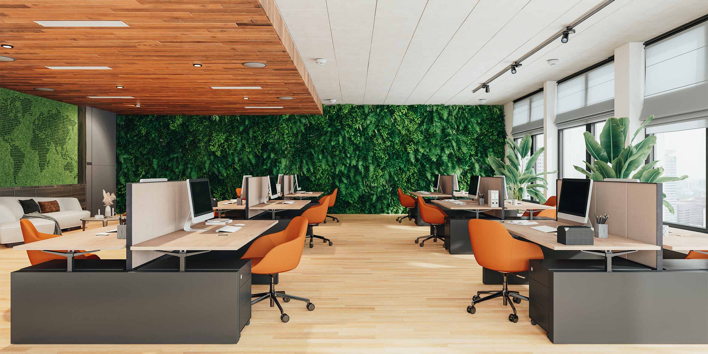 office room with lots of chair and workstation