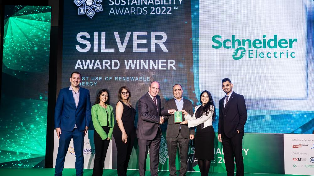 Schneider Electric Wins in ‘Best Use of Renewable Energy’ Category for Solar-Powered Distribution Hub at Gulf Sustainability Awards