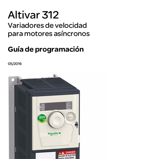 Programming guide Altivar312
