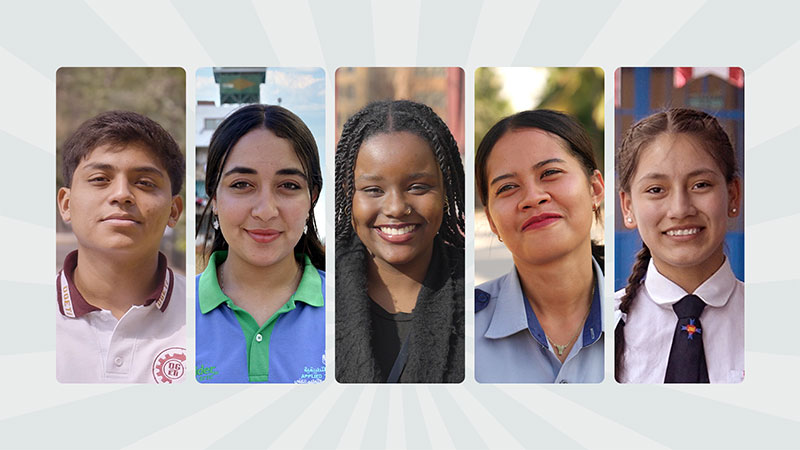 A collage of women's faces