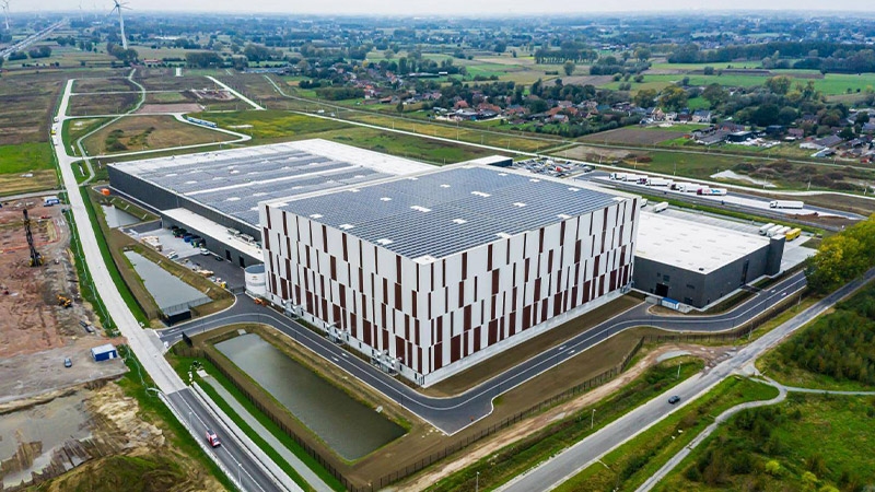 Back side aerial view of the barry callebaut chocolate box