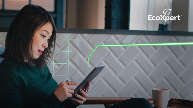 a girl is checking tablet