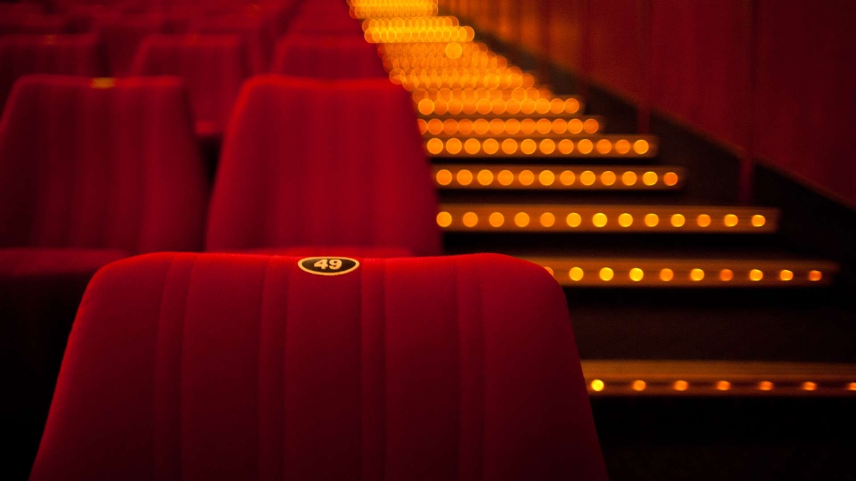 red seats in amphitheater
