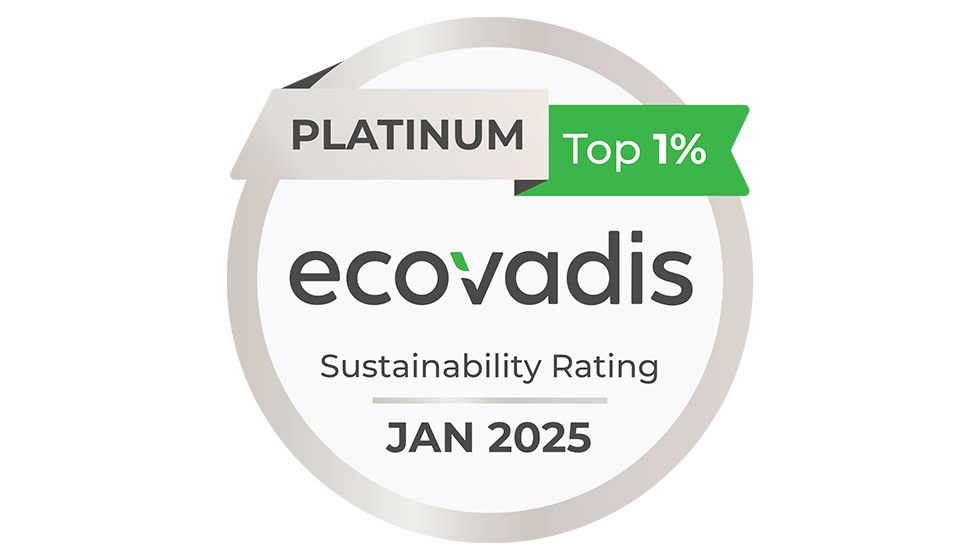 Platinum EVOVADIS sustainability rating