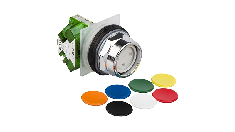 A close-up of a switch