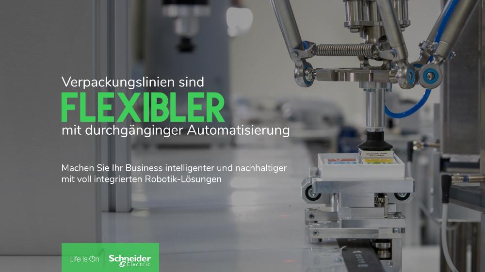 Schneider Electric auf der Fachpack 2025: Nachhaltige und flexible Verpackungsmaschinen