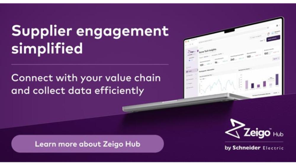 Schneider Electric stellt Zeigo™ Hub vor: Neue Plattform zur Dekarbonisierung globaler Lieferketten