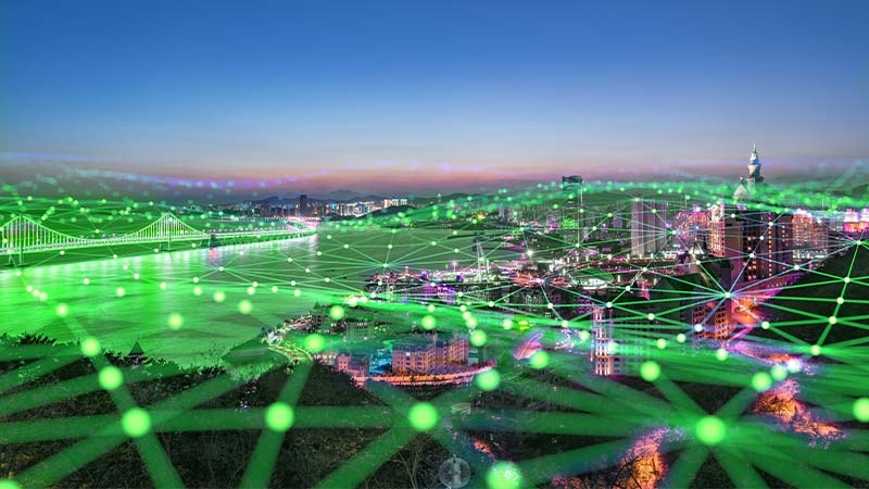 Green waves on smart city 