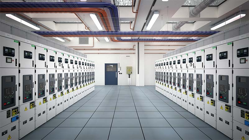 room with PIX switchgears