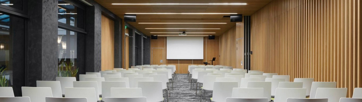 Smaller conference room in Hotel Passage Brno