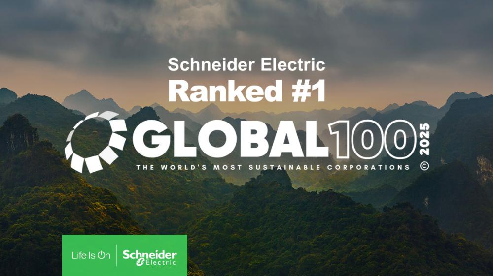 Schneider Electric ovládl žebříček Corporate Knights a již podruhé byl vyhlášen nejudržitelnější společností světa