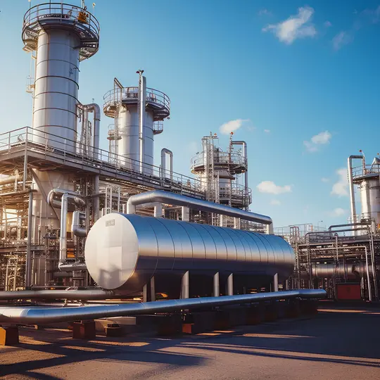 Fábrica no setor de petróleo e gás