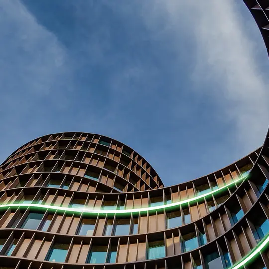 A building with green roof