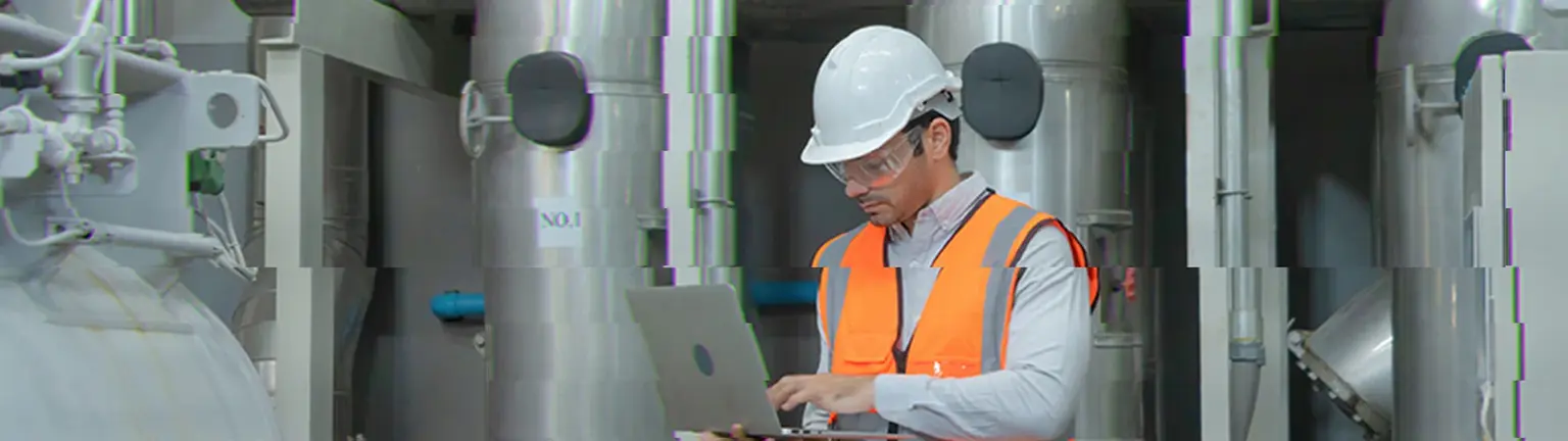 Person working on a laptop