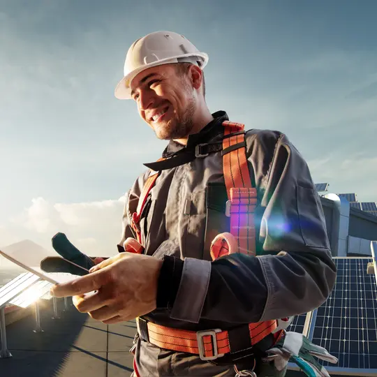Engineer working