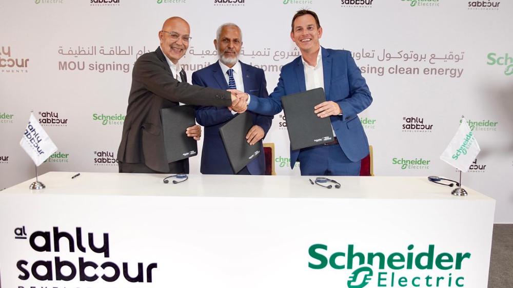 Schneider Electric and Al Ahly Sabbour Sign an MoU to Develop Local Community in Marsa Matrouh