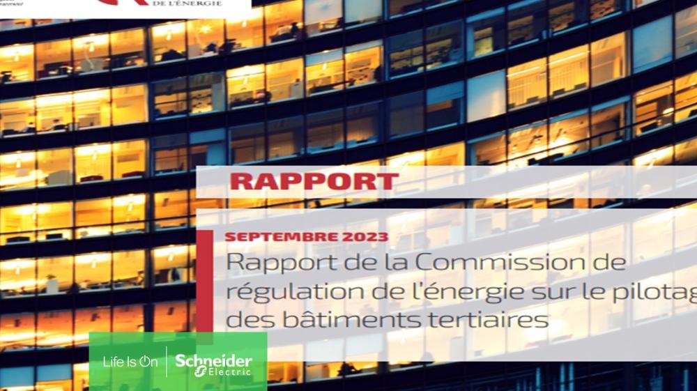 La CRE publie son rapport, co-piloté avec Schneider Electric France, sur le pilotage énergétique des bâtiments tertiaires