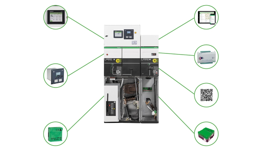 miniature of SM6 24 kV, medium voltage switchgear for condition monitoring
