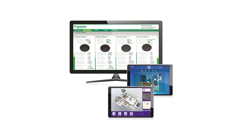 Several electronic devices with a screen on