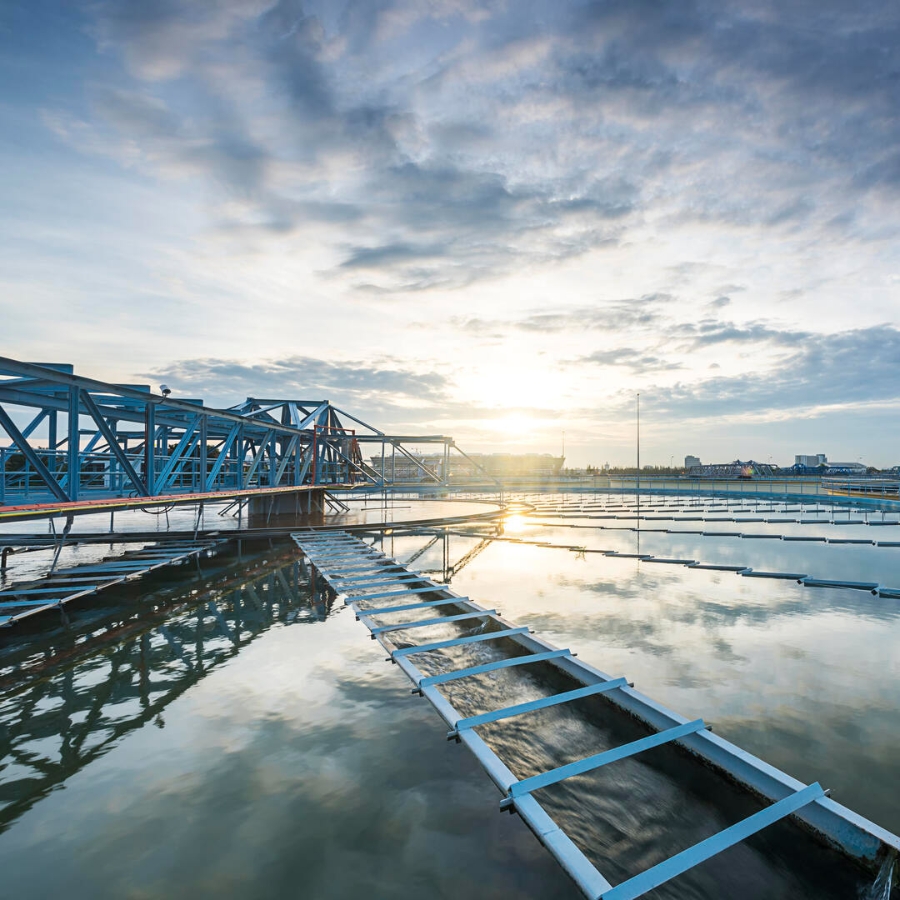 process of wastewater treatment