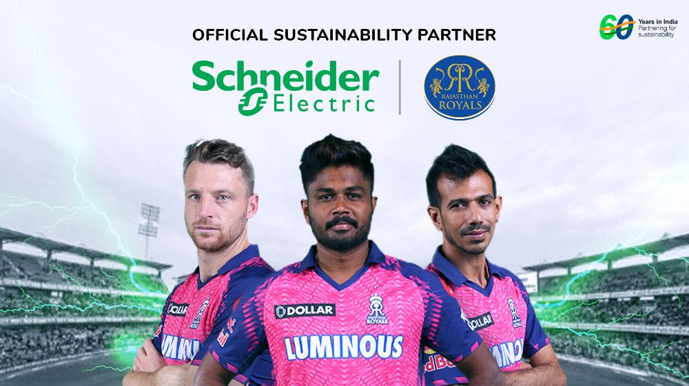 Schneider Electric becomes the ‘Official Sustainability Partner’ of Rajasthan Royals; Accelerates its Push towards Sustainability through its ‘Green Yodha’ Initiative