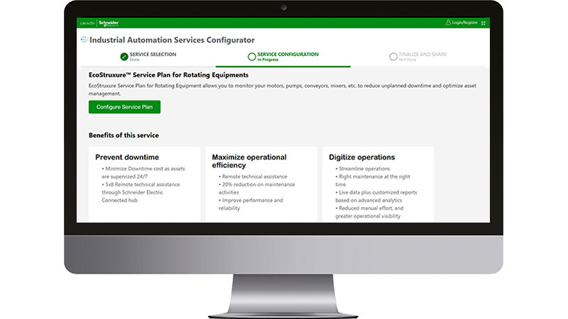 IA service configurator