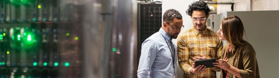 A person standing next to a person