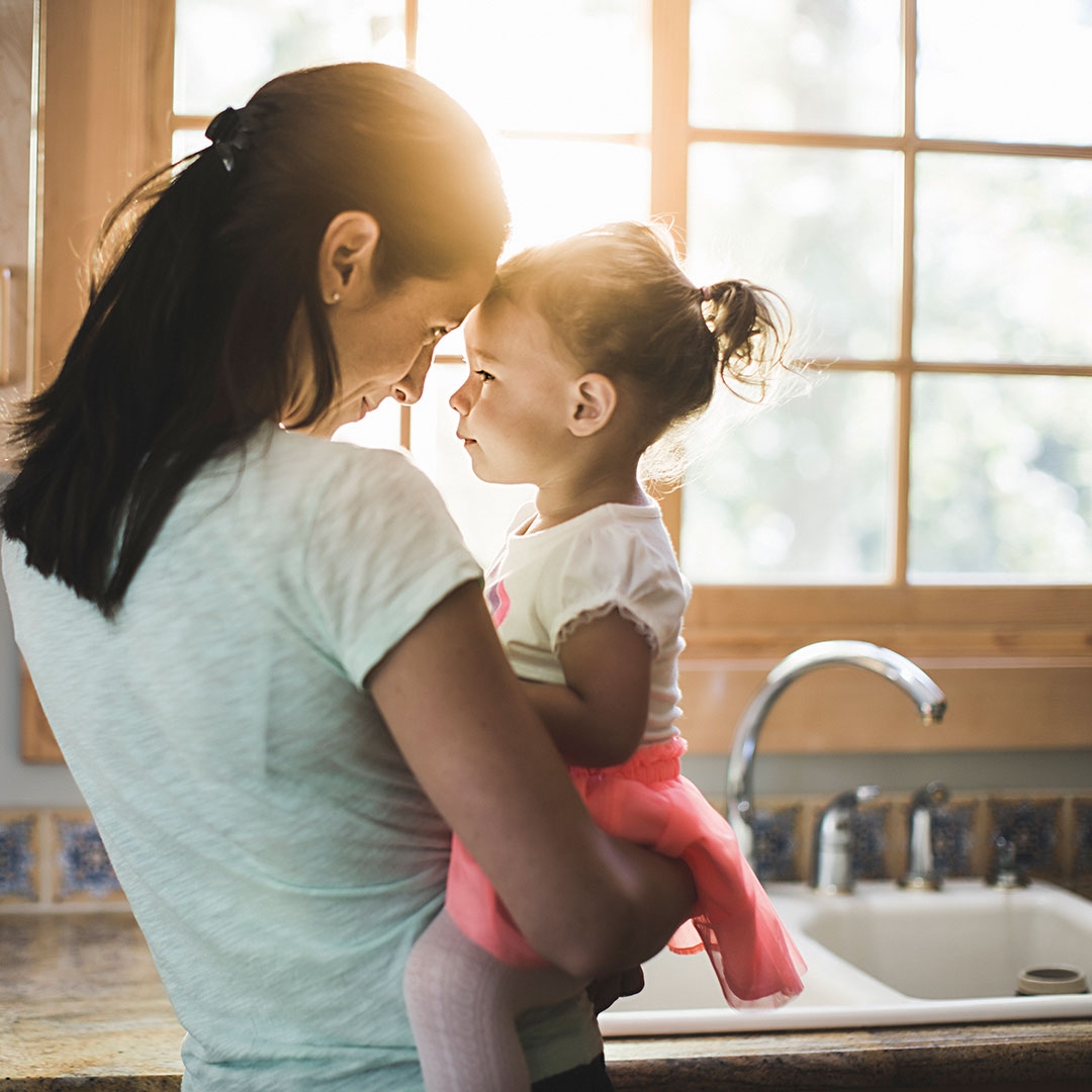 Baby with her mother
