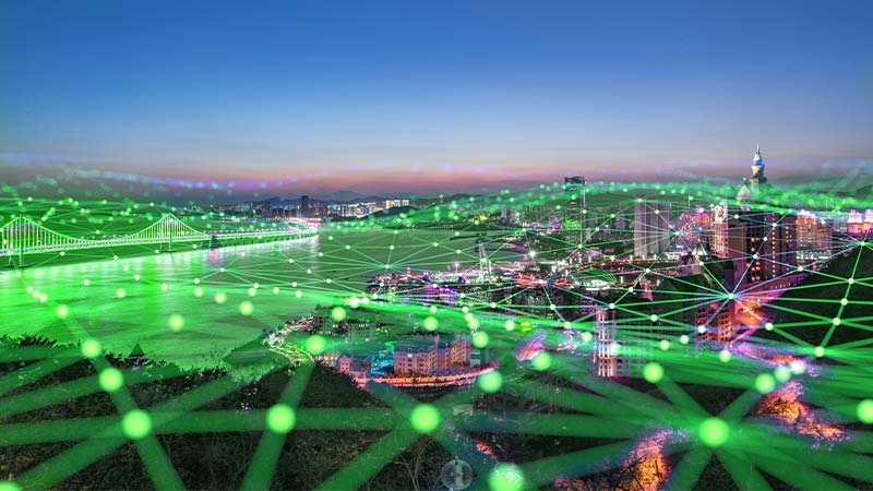Green waves on smart city
