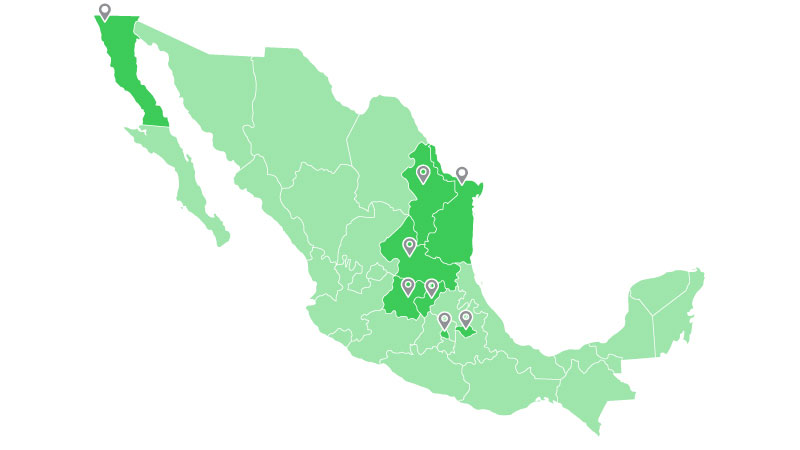 Schneider Mexico 2025 map