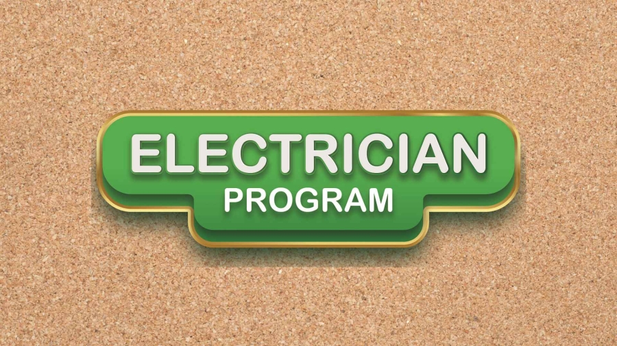 Electrician program graphic image for banner