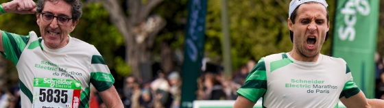 A person in a green shirt