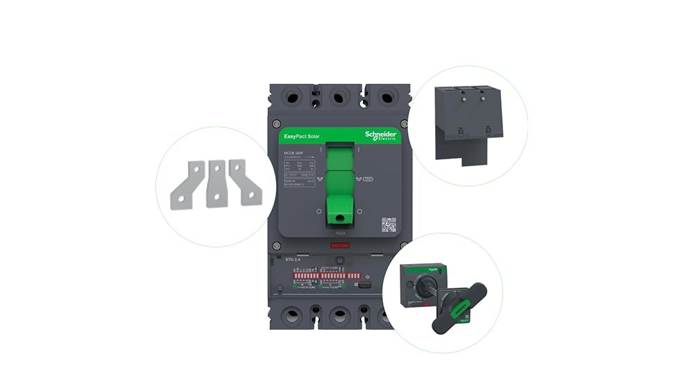 A close-up of a circuit breaker