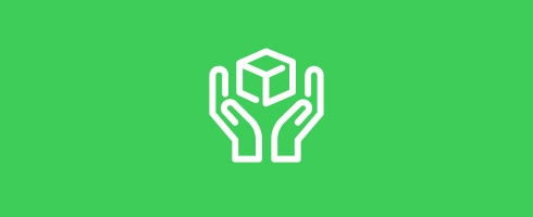 Icon showing handle with care message