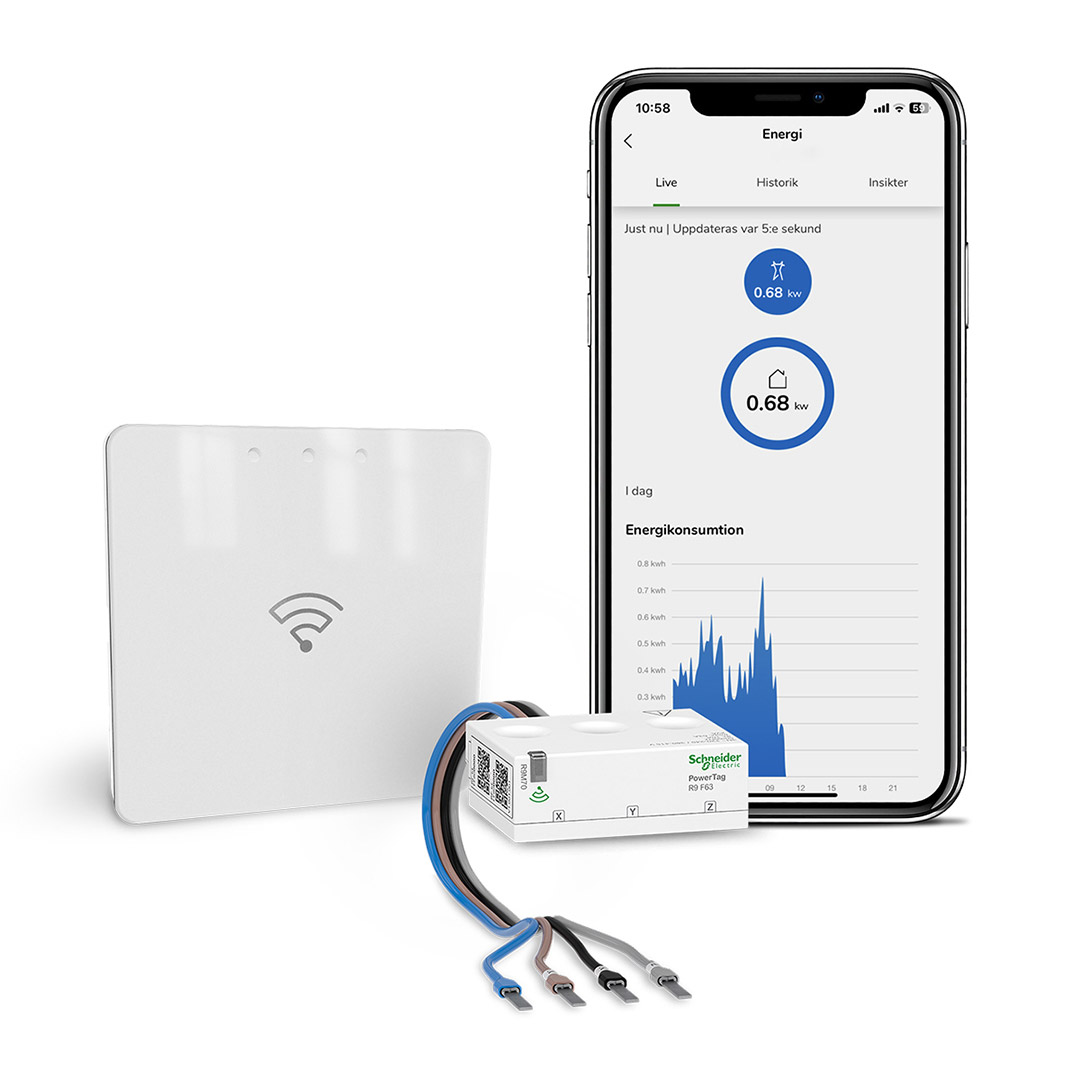 Wiser gateway, Powertag and Wiser app becomes Energikoll
