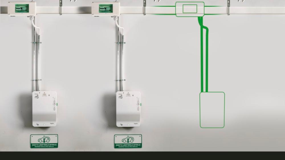 Schneider Electric har lösning för lagstadgad laddinfrastruktur i byggnader