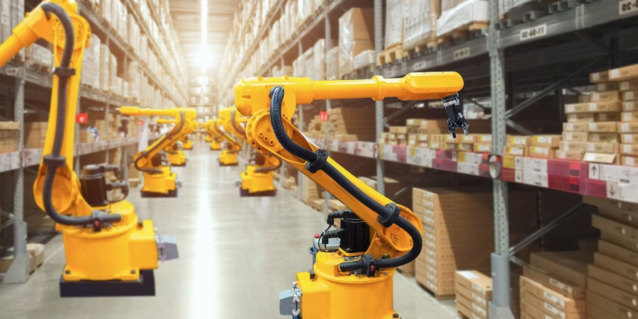 Automated industry with robots