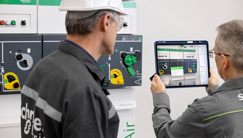 service team checking the condition of plant equipment