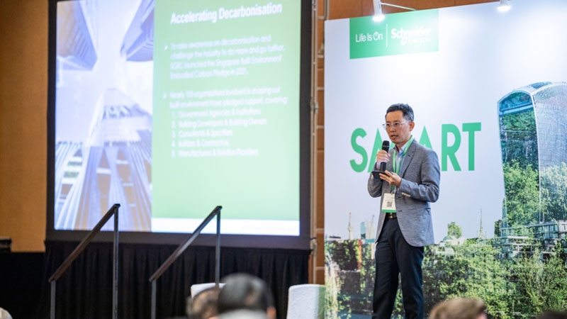 Speaker onstage delivering strategy talk