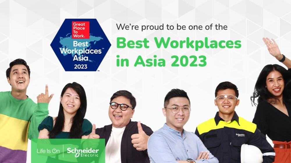 Schneider Electric named one of Asia’s Best Workplaces 2023 by Great Place to Work