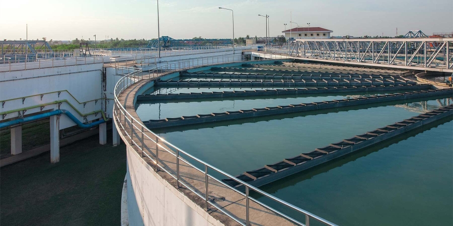 image of a water treatment plant