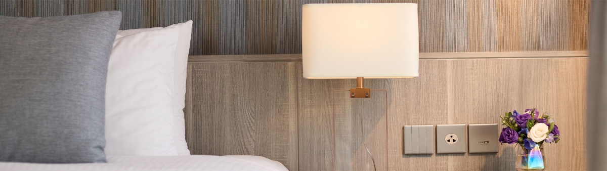 Unica X switches in bedroom.