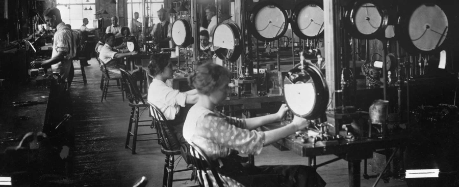 workers in the Neponset factory c. 1920