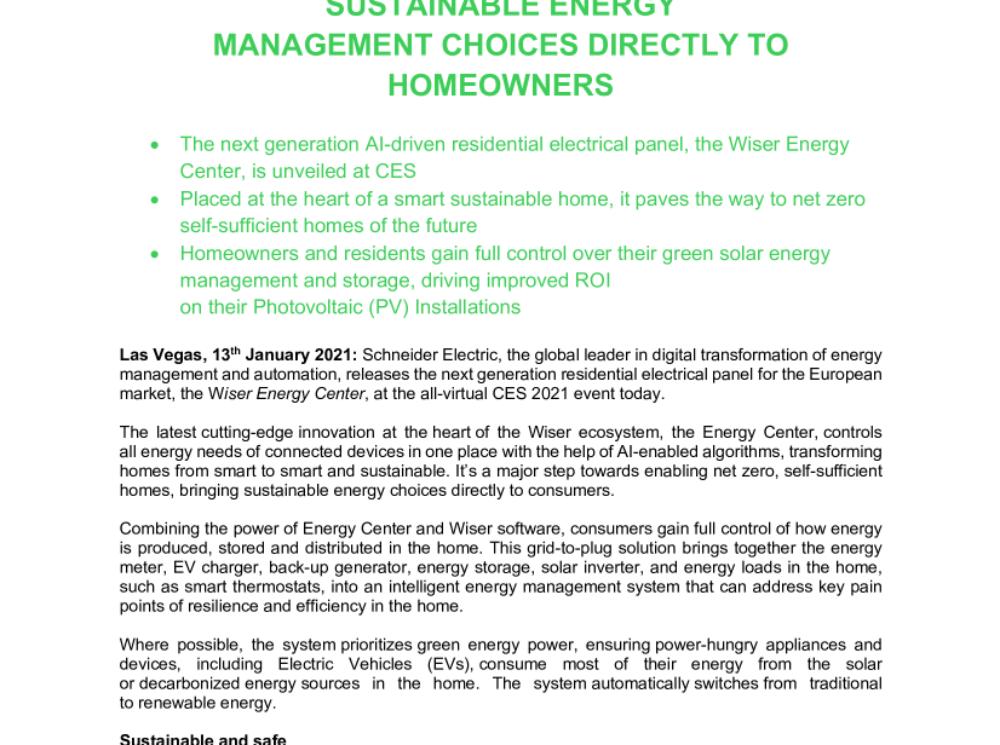 20210113_CES 2021 SCHNEIDER ELECTRIC BRINGS SUSTAINABLE ENERGY MANAGEMENT CHOICES DIRECTLY TO HOMEOWNERS.pdf