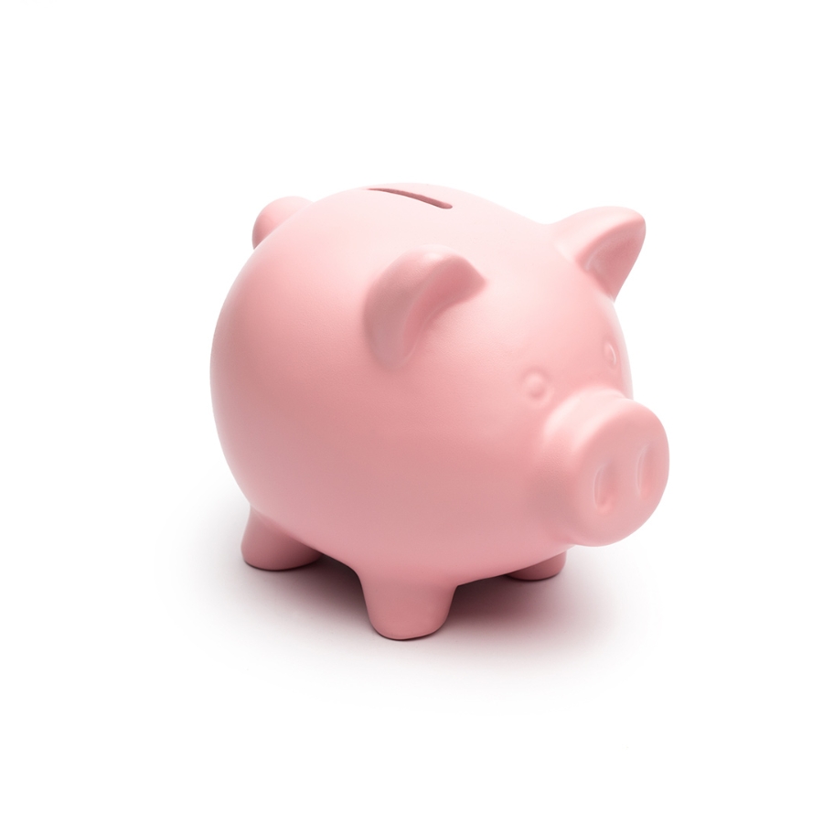 money saving piggy bank