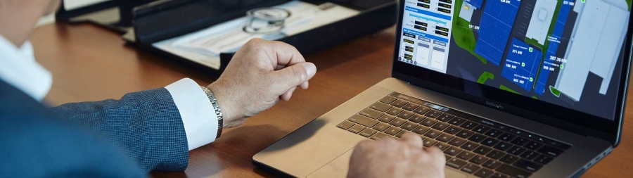 A Person working on Laptop