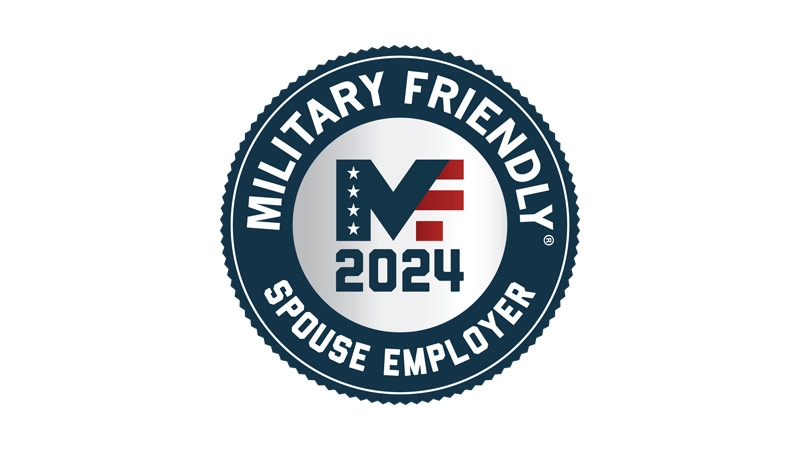 Award logo for Military Friendly Spouse Employer 2024