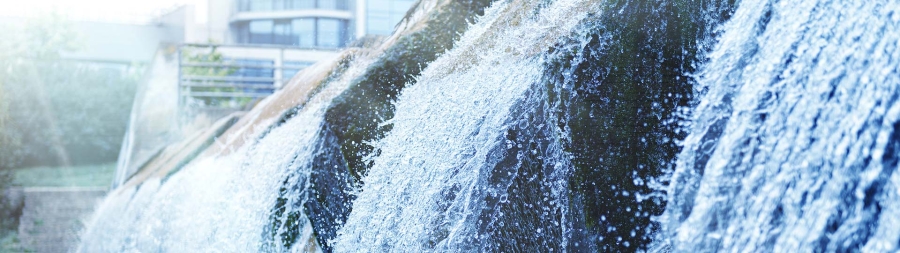Modern urban wastewater treatment plant