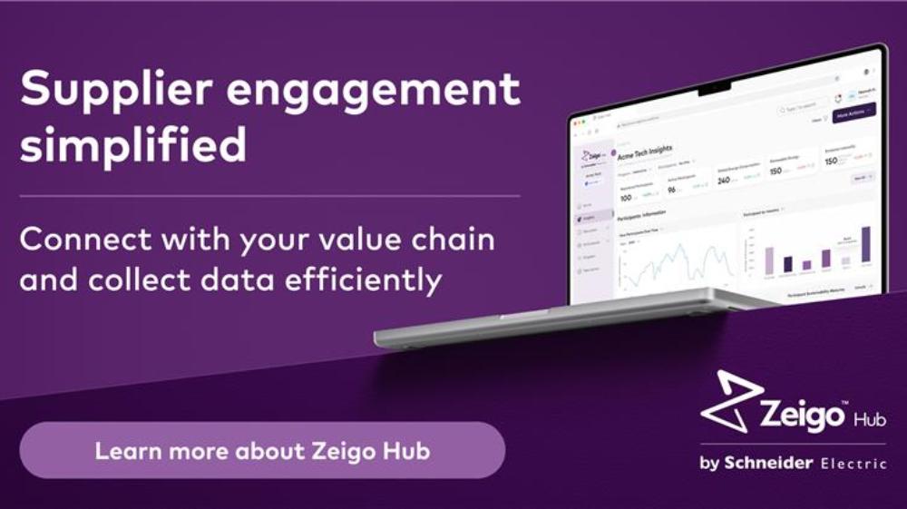 Schneider Electric Launches Zeigo™ Hub: A Scalable Platform to Accelerate Supply Chain Decarbonization and Empower Global Net-Zero Ambitions