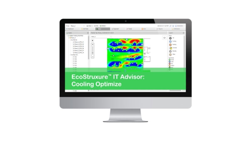 A computer monitor showing heat map